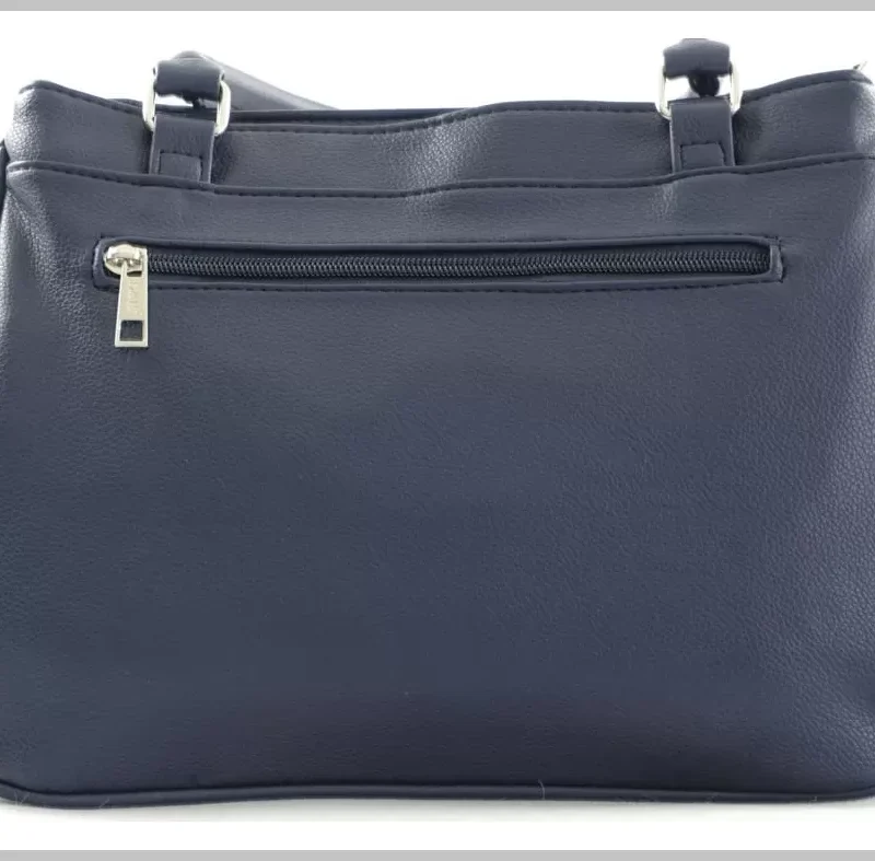 Duplarekeszes női kézitáska, műbőr, kék via55taska-hu 3